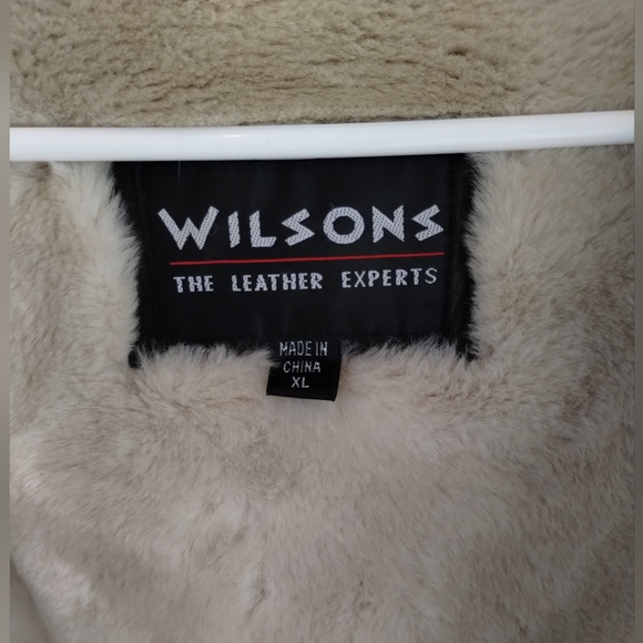 Vintage Wilsons Leather jacket with faux fur lining and hood - Picture 7 of 15